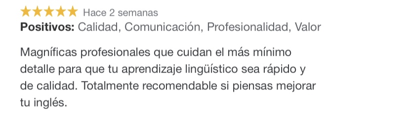 academia de inglés y español